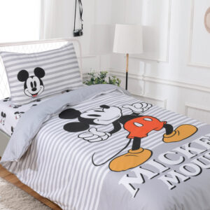 סט מיקי אפור 100% כותנה