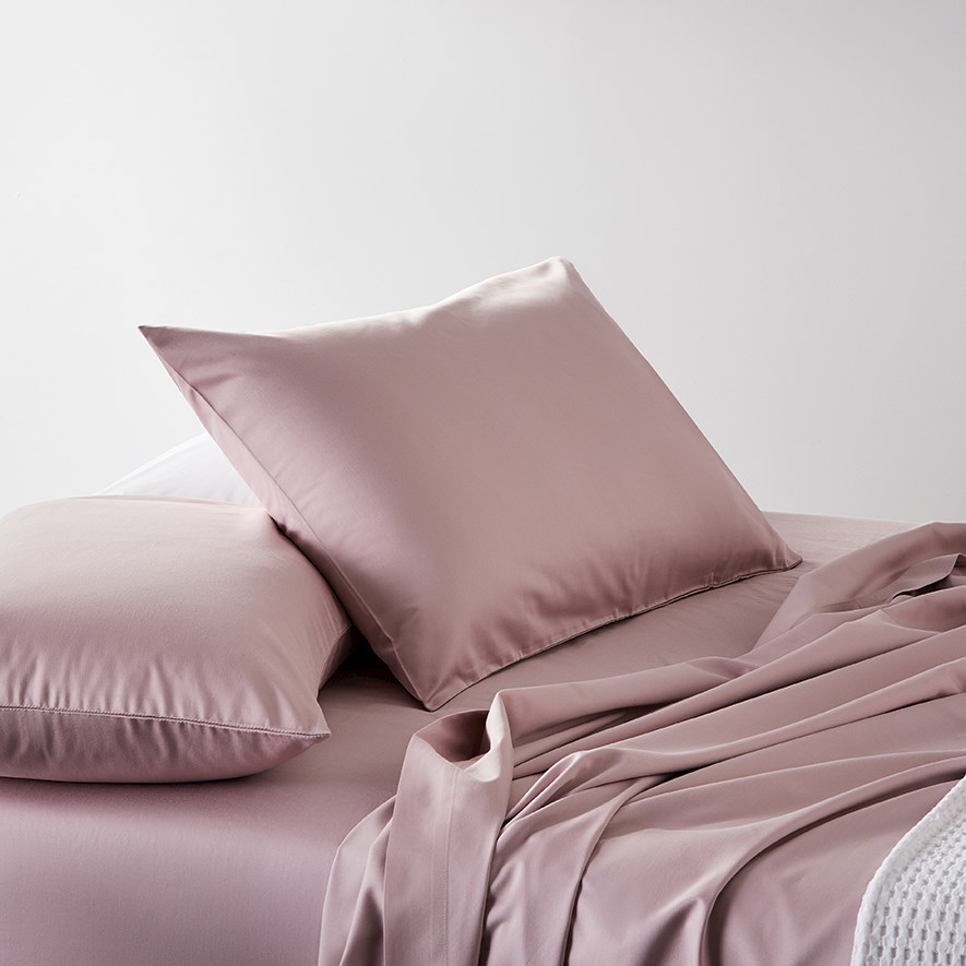 סט מצעים במבוק-כותנה "ריפליי" | סגול בהיר – תמונה 4