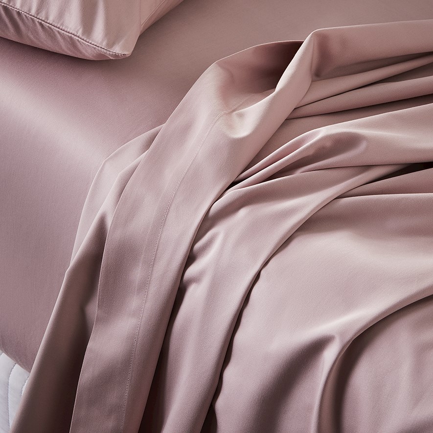 סט מצעים במבוק-כותנה "ריפליי" | סגול בהיר – תמונה 3