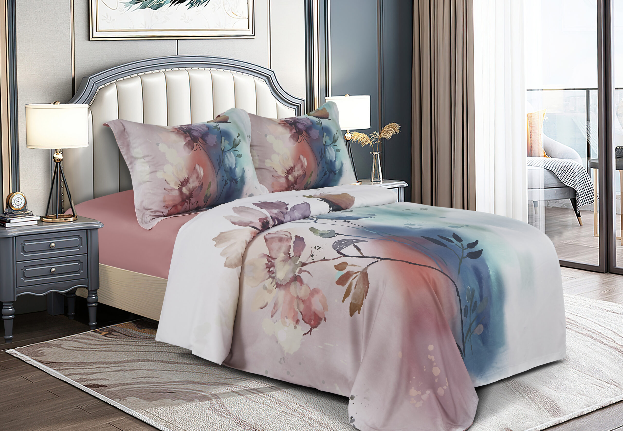 סט מצעים לוקסרי דגם אמרנטוס 100% במבוק