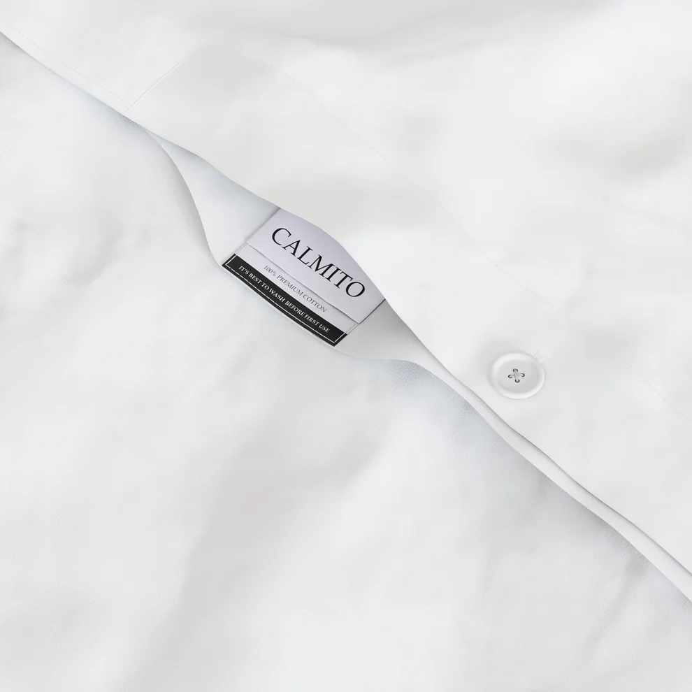 סט פרימיום סאטן כותנה מצרית בצפיפות 500 חוט I לבן – תמונה 2