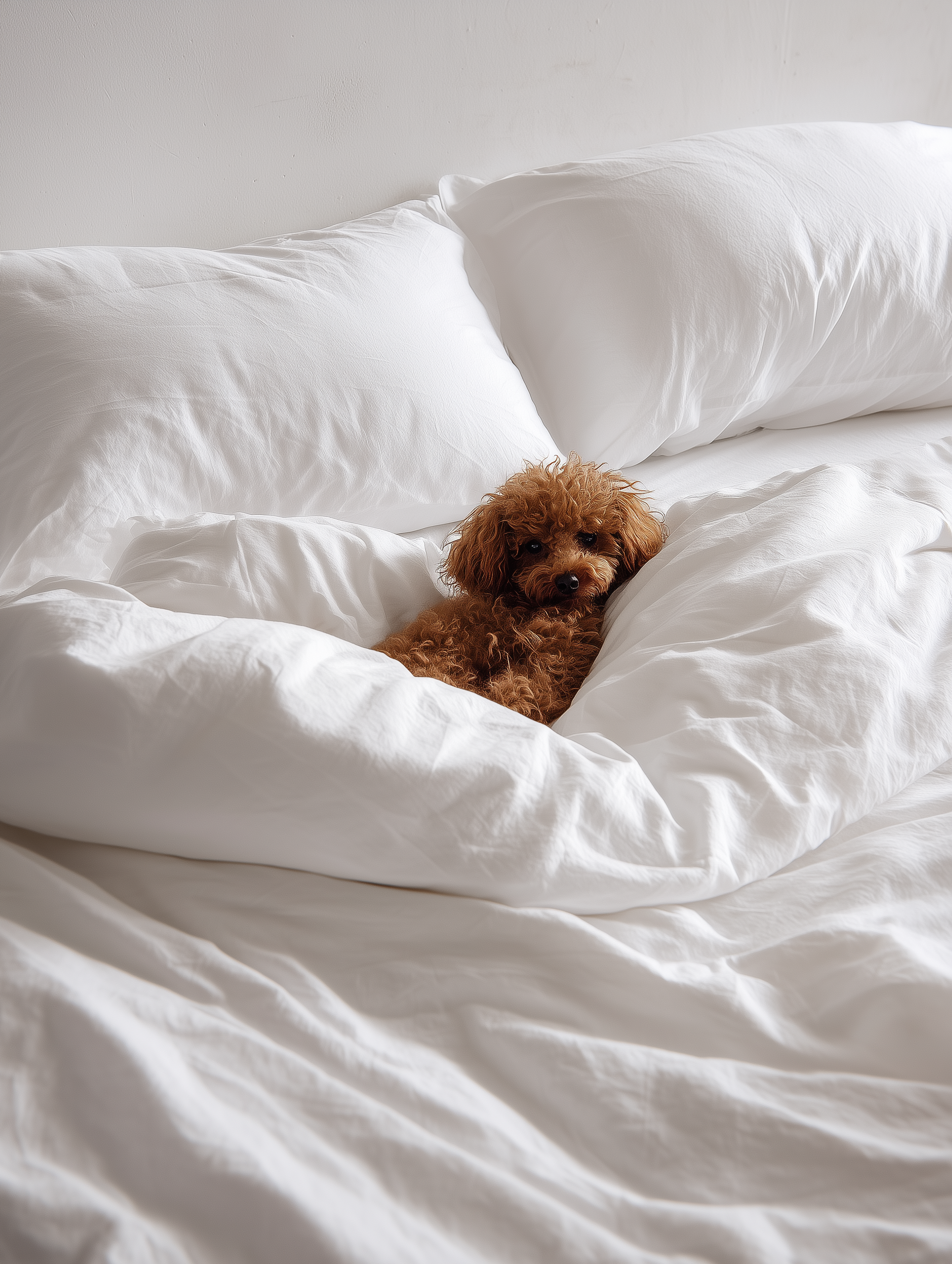 סט פרימיום סאטן כותנה מצרית בצפיפות 500 חוט I לבן – תמונה 4