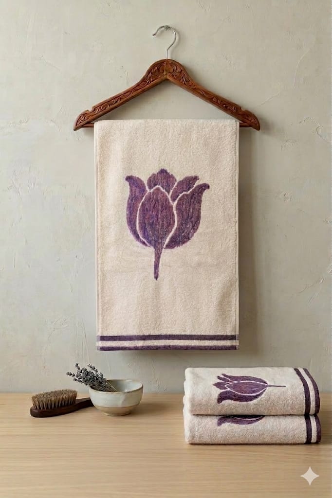 מגבת דגם טוליפ – תמונה 2