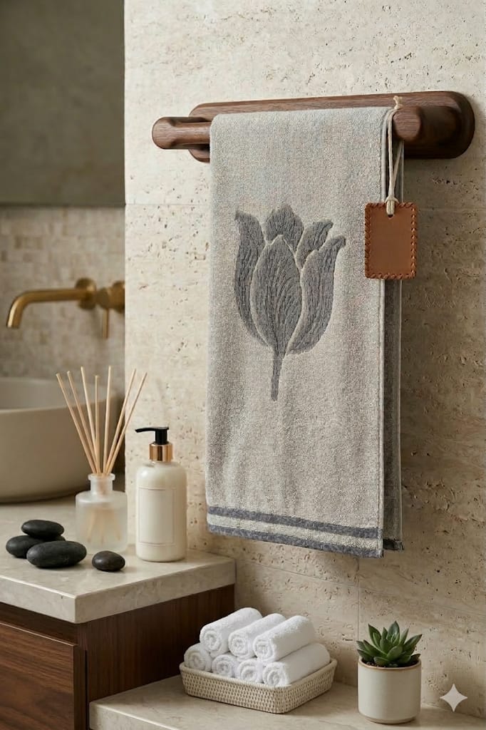 מגבת דגם טוליפ – תמונה 3